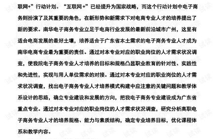 专业实践报告电子商务与