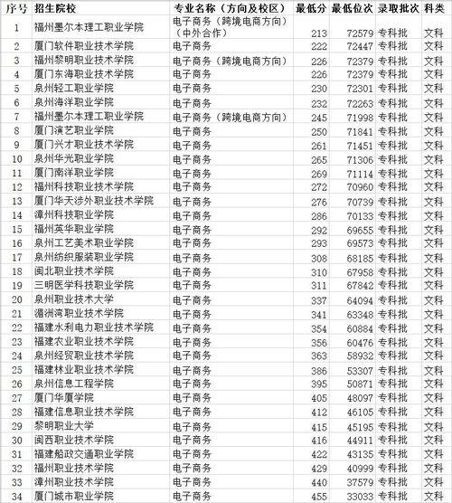 18年电子商务专业排名